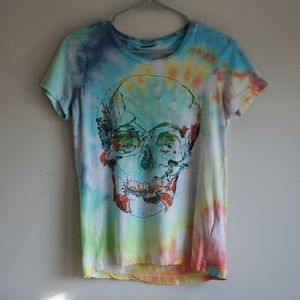 Custom Tie Dye Skull Tee